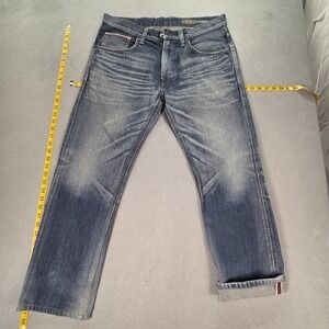 Edwin Jeans Mens Selvedge Blue Med Wash Made Japan Whiskers Honeycomb Fits 34x27
